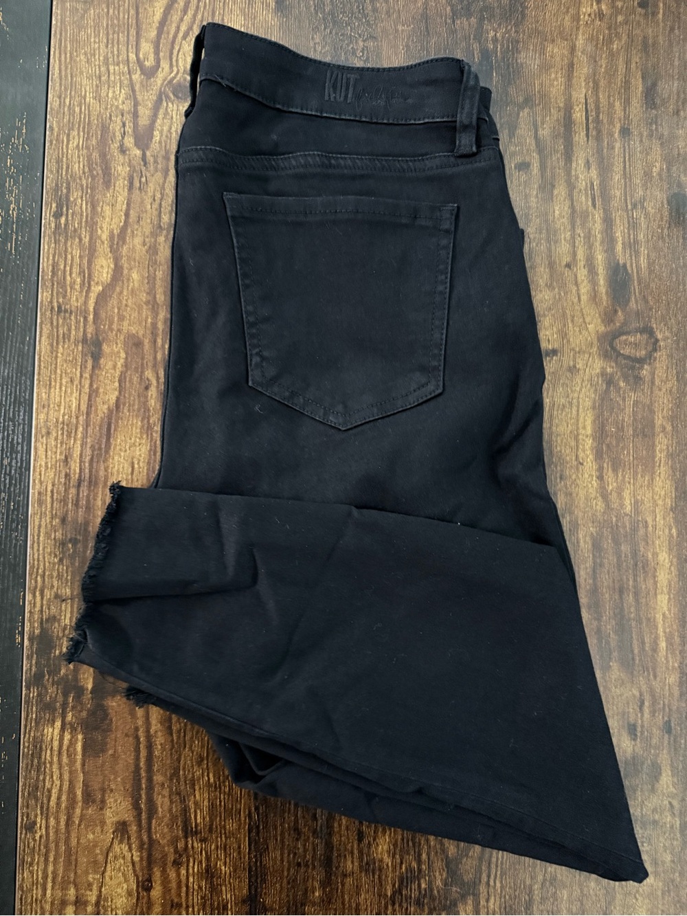 Kut from the Kloth Black Carlo Ankle Skinny Jeans